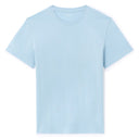 Straight Round Neck T-Shirt 100% Cotton - Light Blue