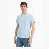 Straight Round Neck T-Shirt 100% Cotton - Light Blue