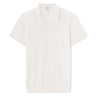 Slim-Fit 100% Cotton Knit Polo Shirt - Beige