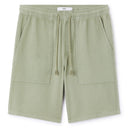 100% Cotton Bermuda Shorts - Green