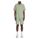 100% Cotton Bermuda Shorts - Green