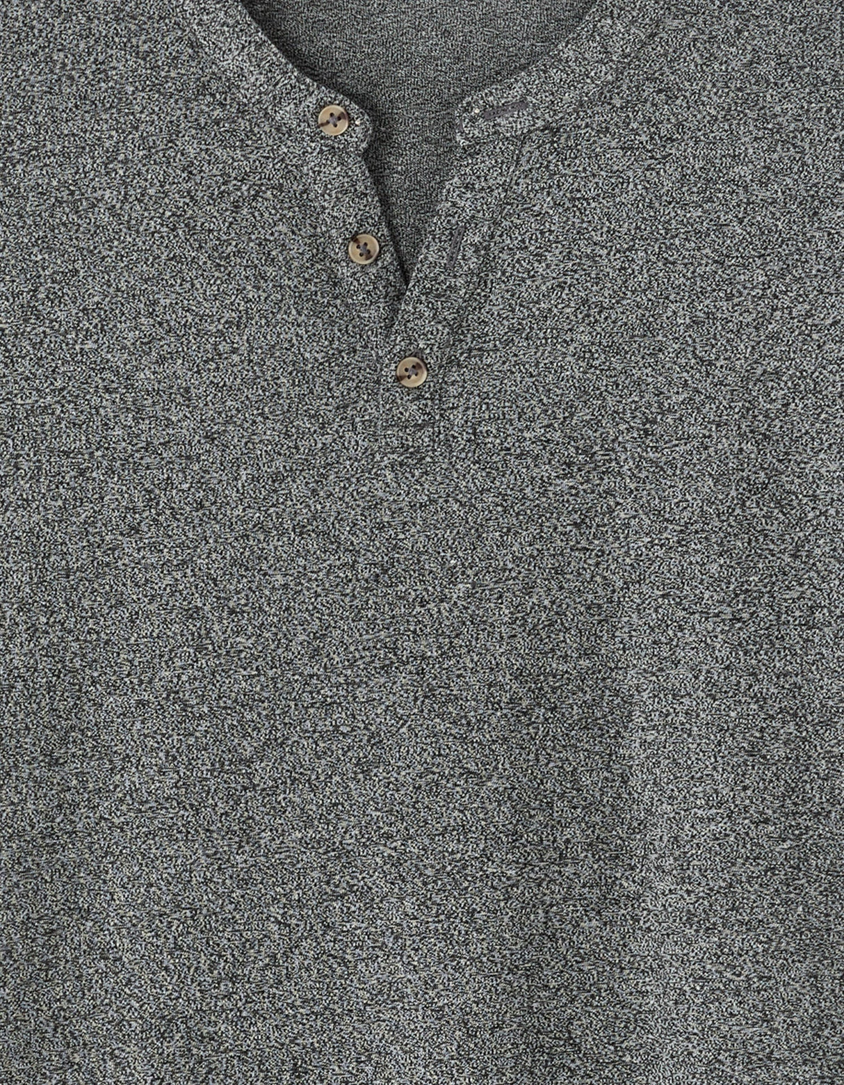 Regular Tunisian-Collar Blended T-Shirt