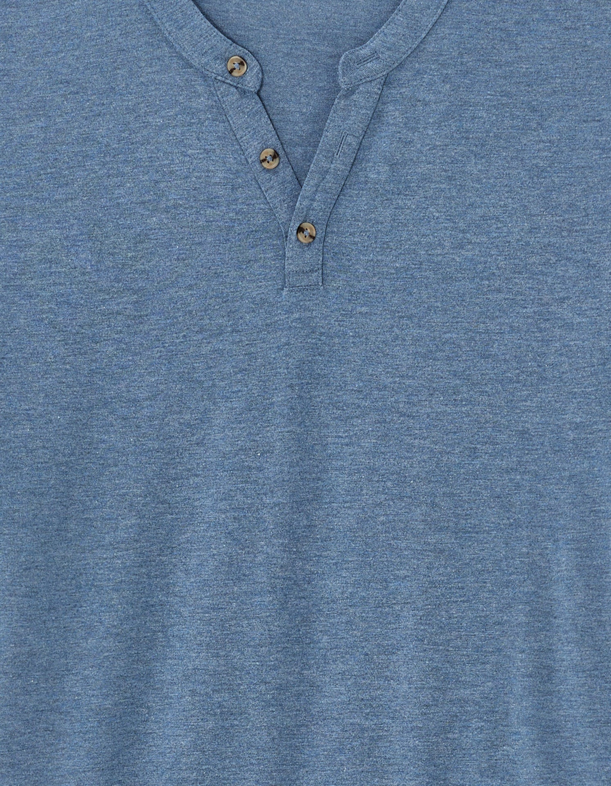 Regular Tunisian-Collar Blended T-Shirt