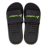 Rider Step Slide Ad For Men, Black&Green12265 -SLM69