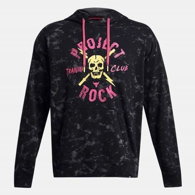 UA Project Rock AOP Rival Terry Men's Sweatshirt