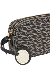 EMPORIO ARMANI Hemp logo camera bag EAB24