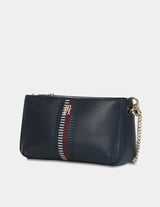 TOMMY HILFIGER Logo Navy Pu Sling Bag TB303