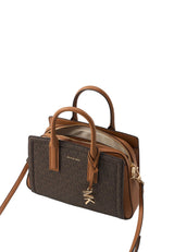 MICHAEL KORS LAILA SATCHEL - Handbag - brown Bag MK80