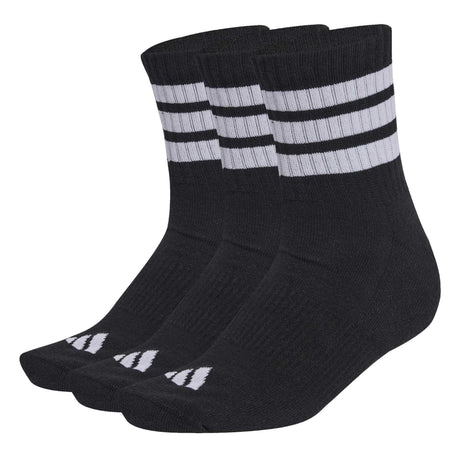 3 STRIPES CUSHIONED SPORTSWEAR MID CUT SOCKS 3 PAIR PACK - Runner