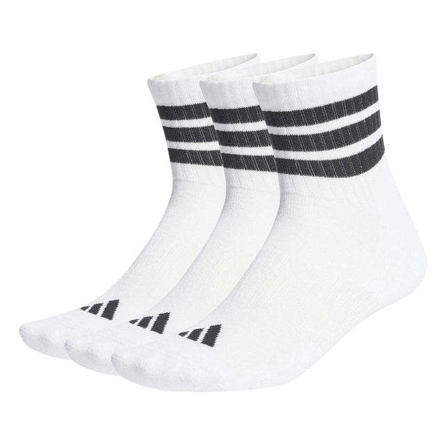 3 STRIPES CUSHIONED SPORTSWEAR MID CUT SOCKS 3 PAIR PACK - Runner