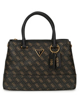 GUESS Coal Printed Nell Logo Satchel Bag GB538