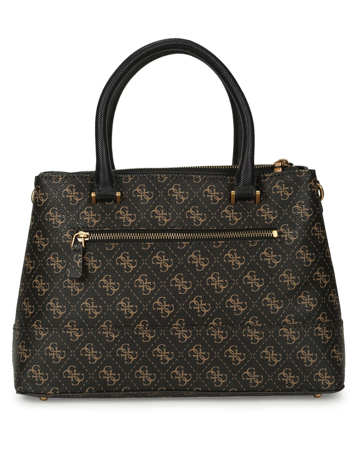 GUESS Coal Printed Nell Logo Satchel Bag GB538