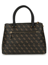 GUESS Coal Printed Nell Logo Satchel Bag GB538