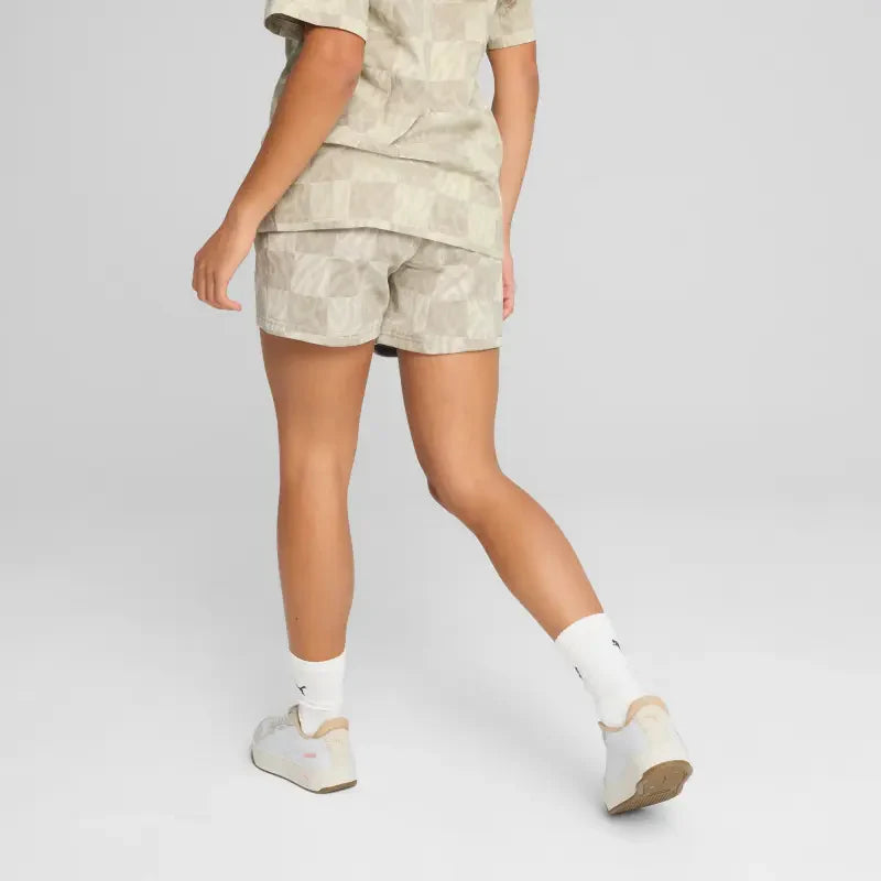 ESS GRAPHIC Mid-Rise 5" Shorts Women