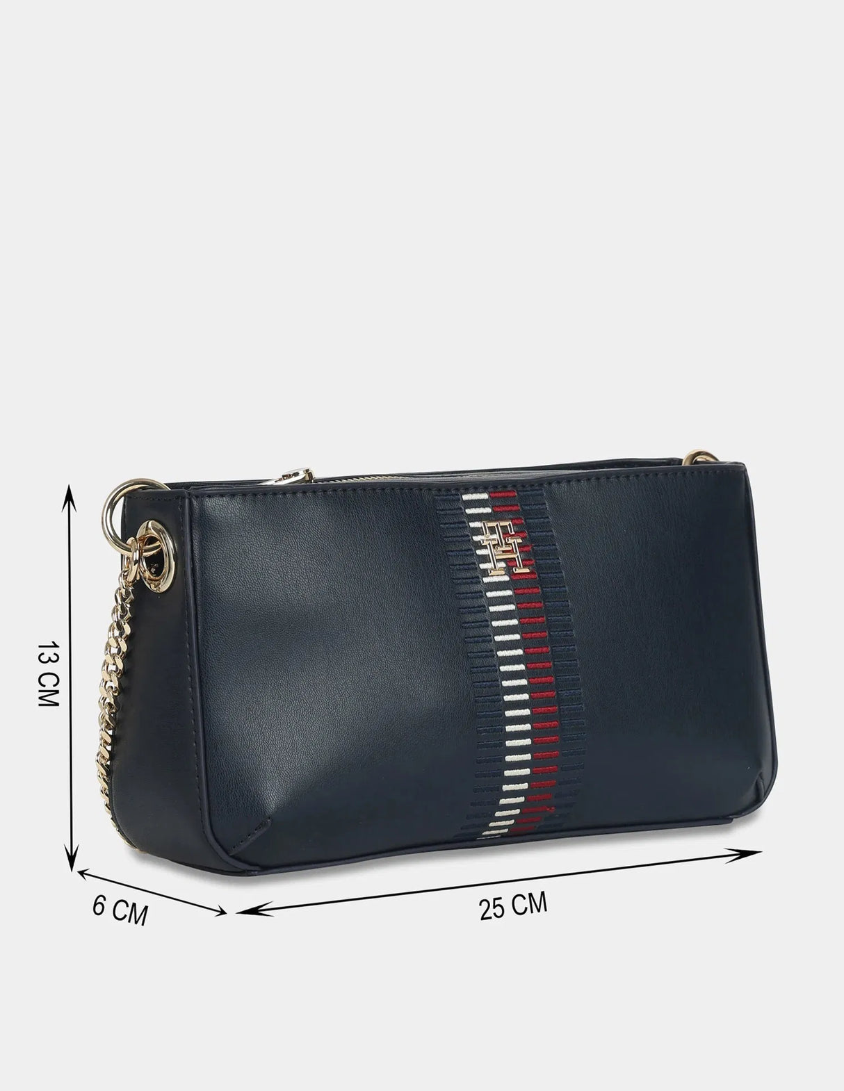 TOMMY HILFIGER Logo Navy Pu Sling Bag TB303