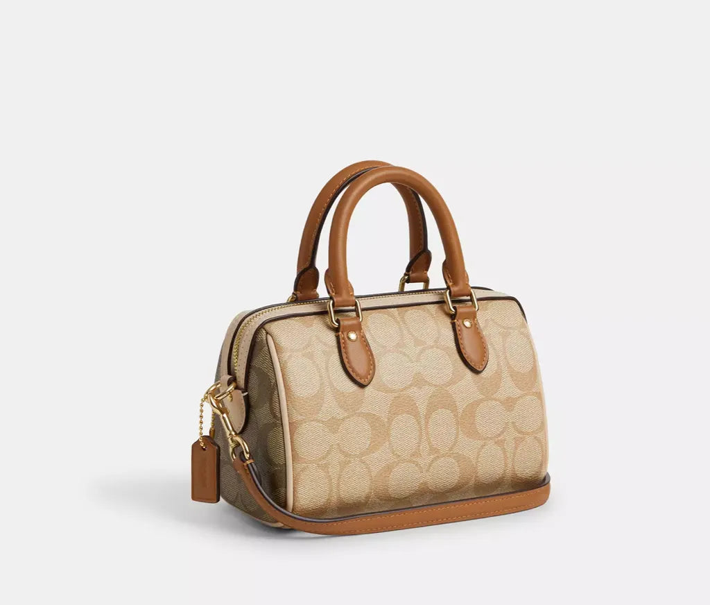 COACH Mini Rowan Crossbody Bag In Blocked Signature HB26