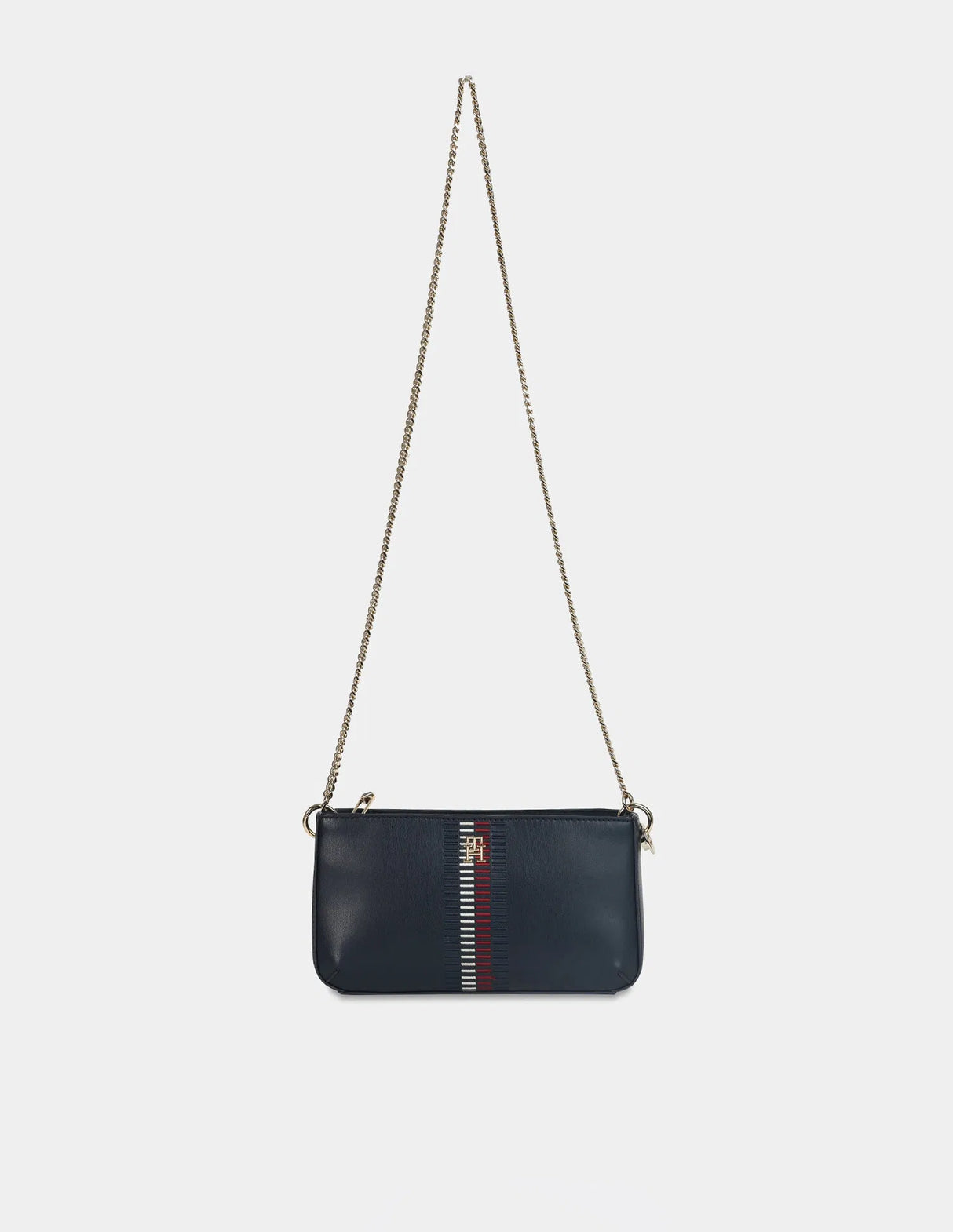 TOMMY HILFIGER Logo Navy Pu Sling Bag TB303