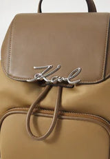 KARL LEGERFELD Paris Large Nylon Backpack Bag KB81