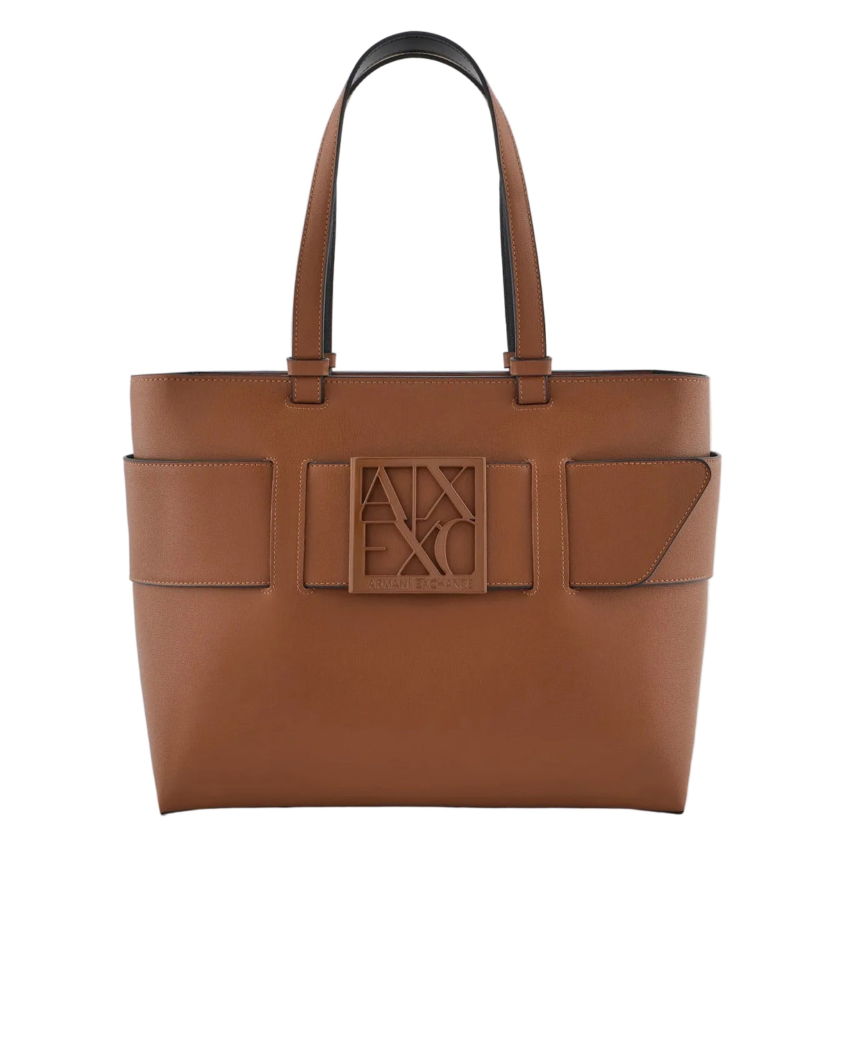 ARMANI EXCHANGE Medium shopper bag with tone-on-tone monogram AXB20