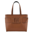 ARMANI EXCHANGE Medium shopper bag with tone-on-tone monogram AXB20