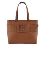 ARMANI EXCHANGE Medium shopper bag with tone-on-tone monogram AXB20