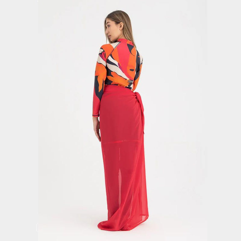 Chiffon Wrap -Fuschia