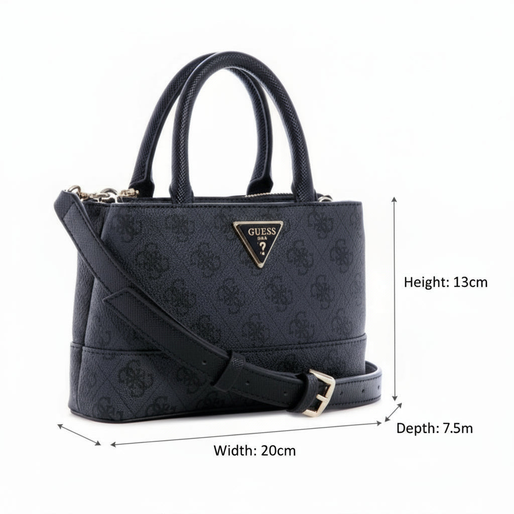 GUESS Cordelia Mini Satchel - Black - GB65 - Runner