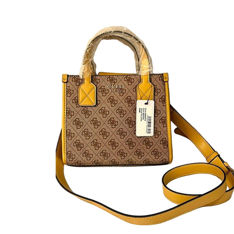 GUESS SILVANA MINI SHOULDER BAG - BROWN - GB16 - Runner