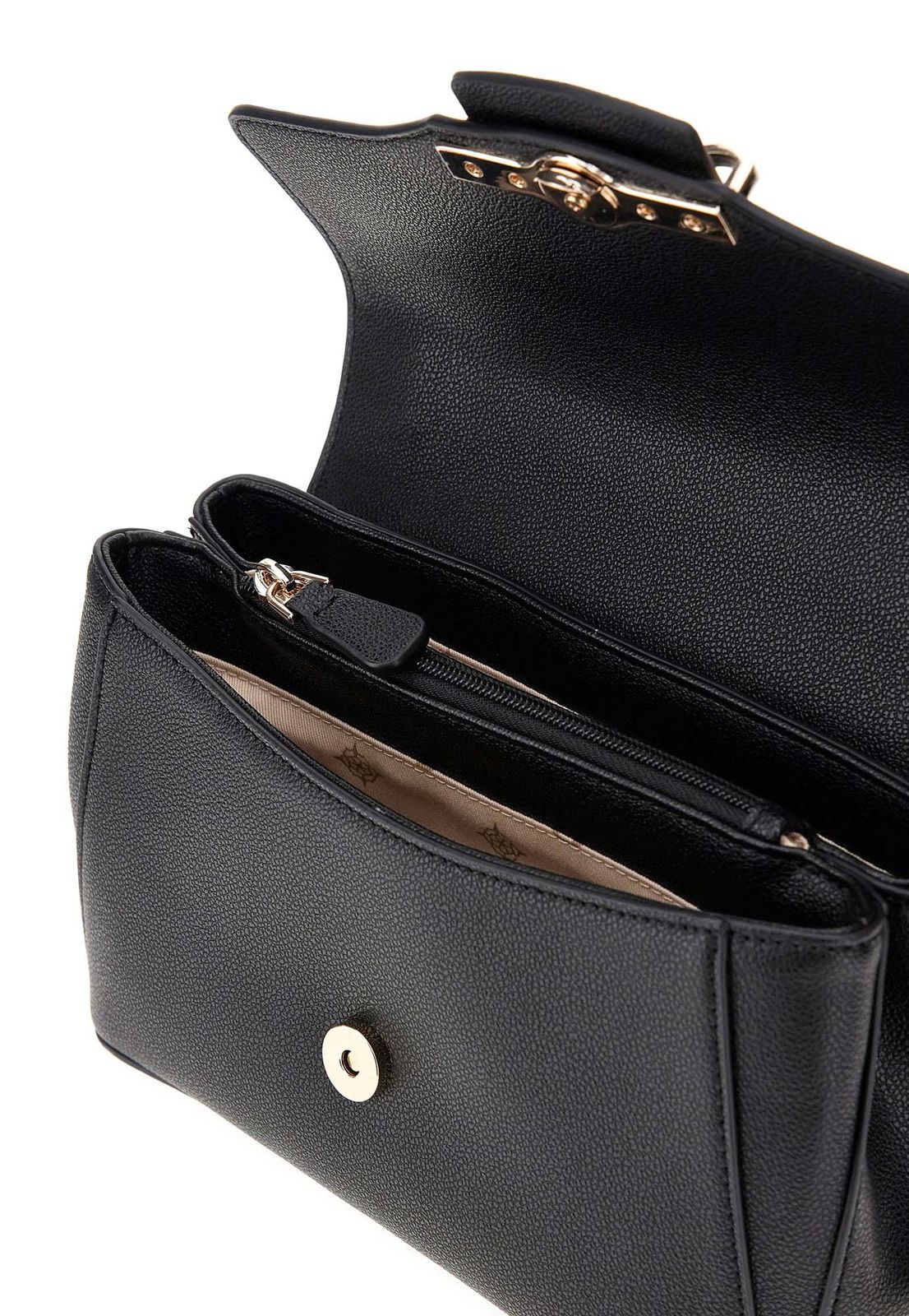 Guess Black Solid Crossbody Embellished Sling Bag GB550