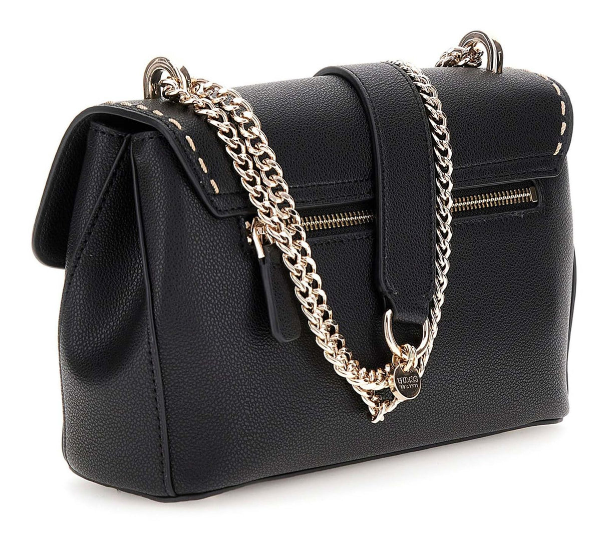 Guess Black Solid Crossbody Embellished Sling Bag GB550