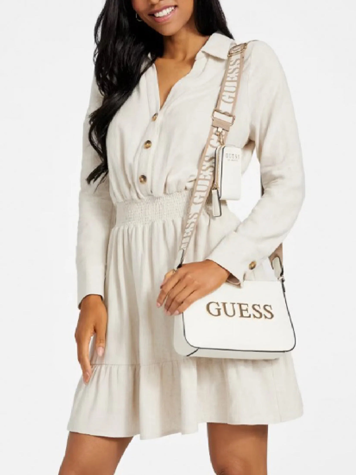 GUESS caracara zip-top crossbody GB548