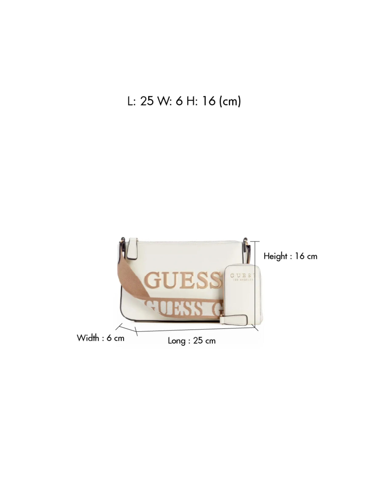 GUESS caracara zip-top crossbody GB548
