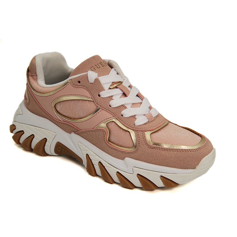 Guess Women Cordell Sequin Low - Top - Gold GUW496 - Runner