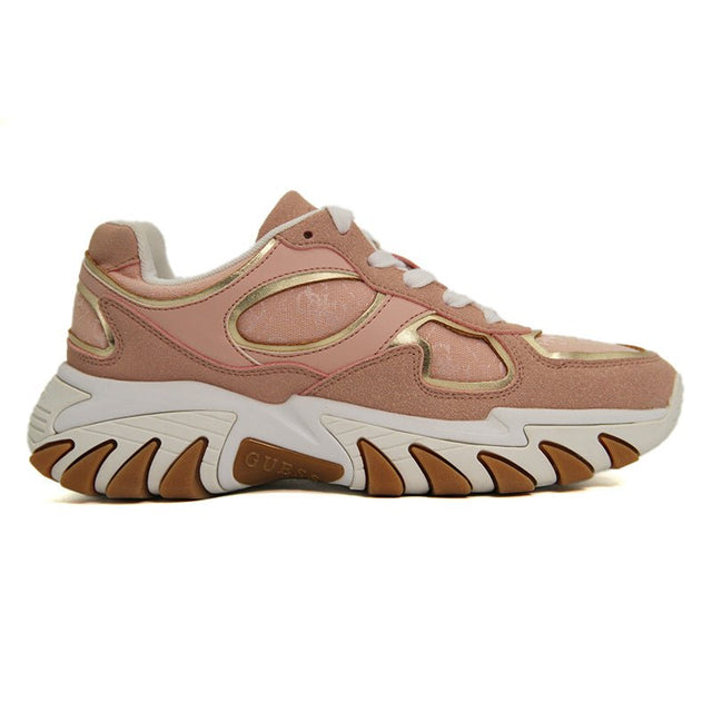 Guess Women Cordell Sequin Low - Top - Gold GUW496 - Runner