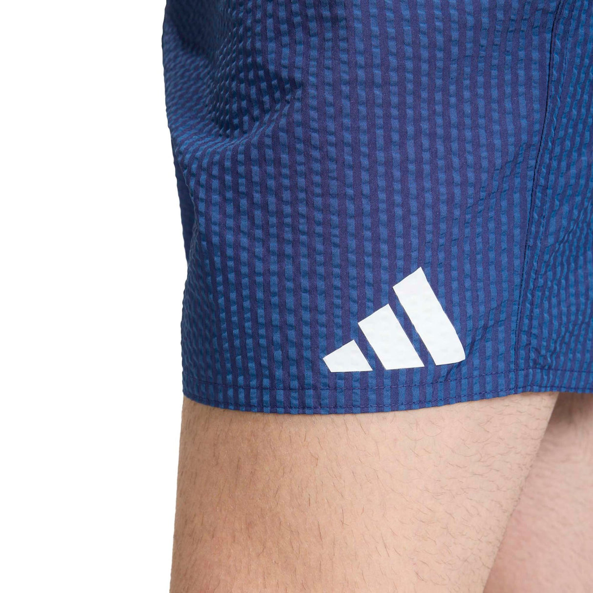 Seersucker Stripy Swim Shorts 5-Inch