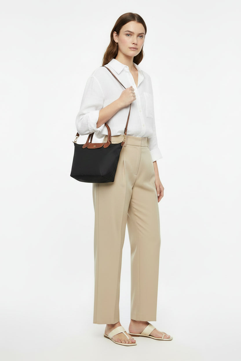 LONGCHAMP Large Le Pliage-ShoulderBag-Black - LB3