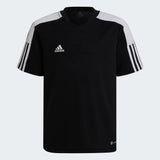 Adidas Youth Tiro ESS T-Shirts Run Black Soccer Casual Kid Tee Shirt HE7176