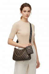 Guess Coal Brown Women Shoulder Bag GB543