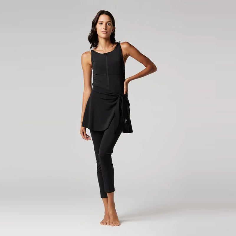 Wave Cover-Up Skirt - Black