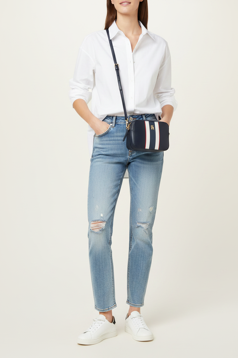 TOMMY HILFIGER Poppy-Shoulder bag-blue- TB215