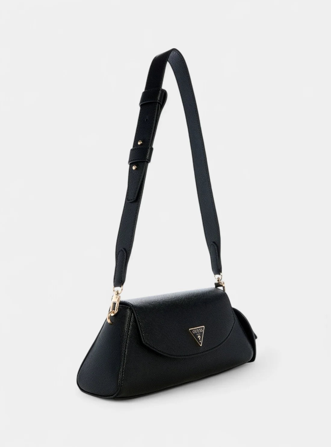 GUESS Black bolena flap shoulder bag  GB567