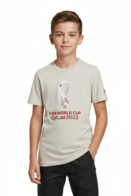 Adidas Kids Fifa World Cup 2022™ Official Emblem Tee Hd6384 - Runner