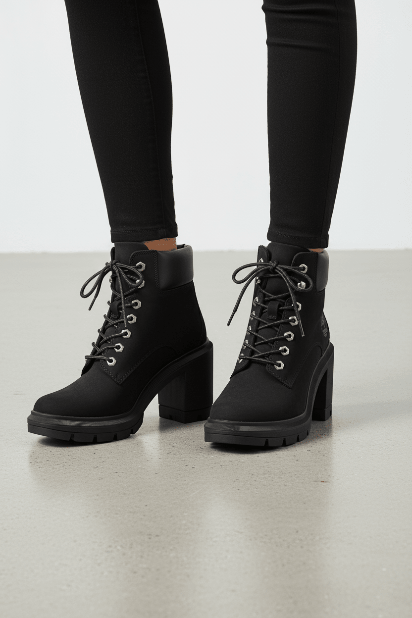 Allington Heights Mid Lace Up Boot Jet - Runner