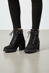 Allington Heights Mid Lace Up Boot Jet - Runner