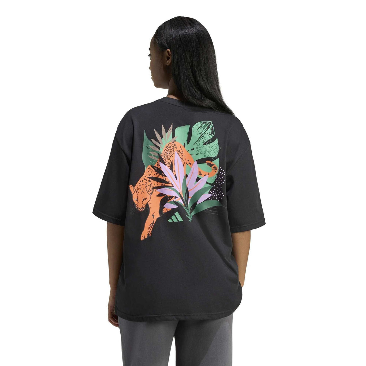 ANIMAL OVERSIZE GRAPHIC T-SHIRT - Runner