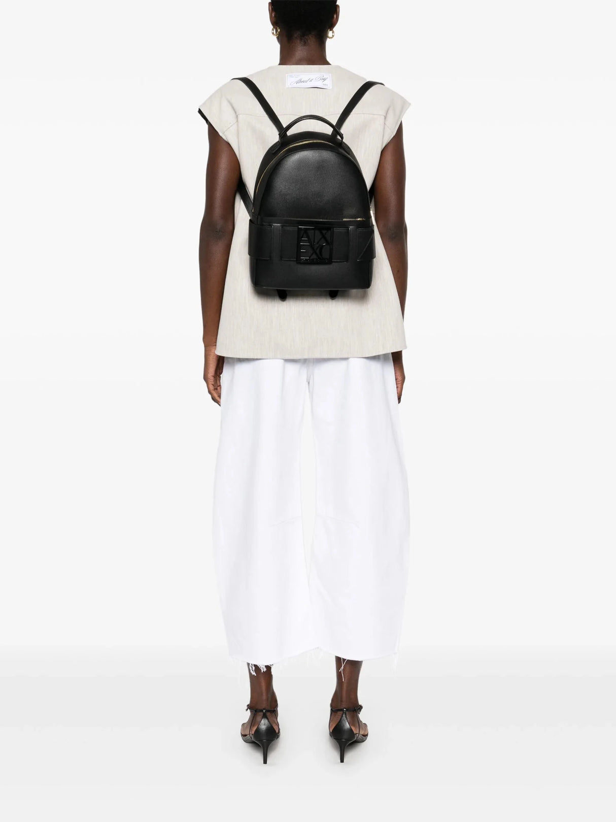 ARMANI EXCHANGE Backpack with brand logo brooch AXB19 - Runner