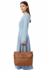 ARMANI EXCHANGE Medium shopper bag with tone-on-tone monogram AXB20 - Runner