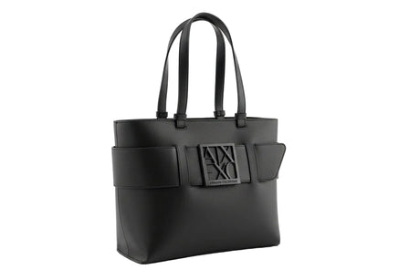 ARMANI EXCHANGE Medium shopper bag with tone - on - tone monogram AXB20 - Runner