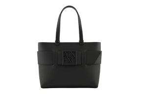 ARMANI EXCHANGE Medium shopper bag with tone - on - tone monogram AXB20 - Runner