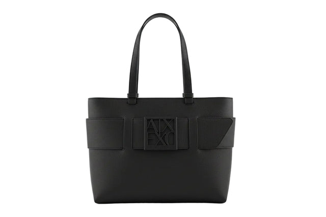 ARMANI EXCHANGE Medium shopper bag with tone - on - tone monogram AXB20 - Runner